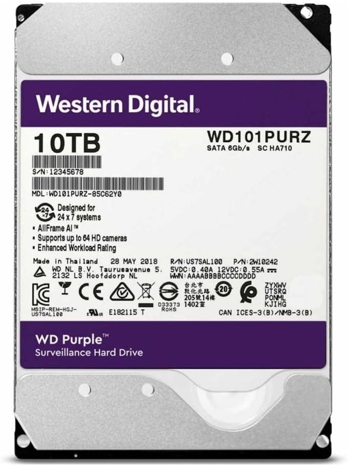 Hard Wd Purple 10TB Original